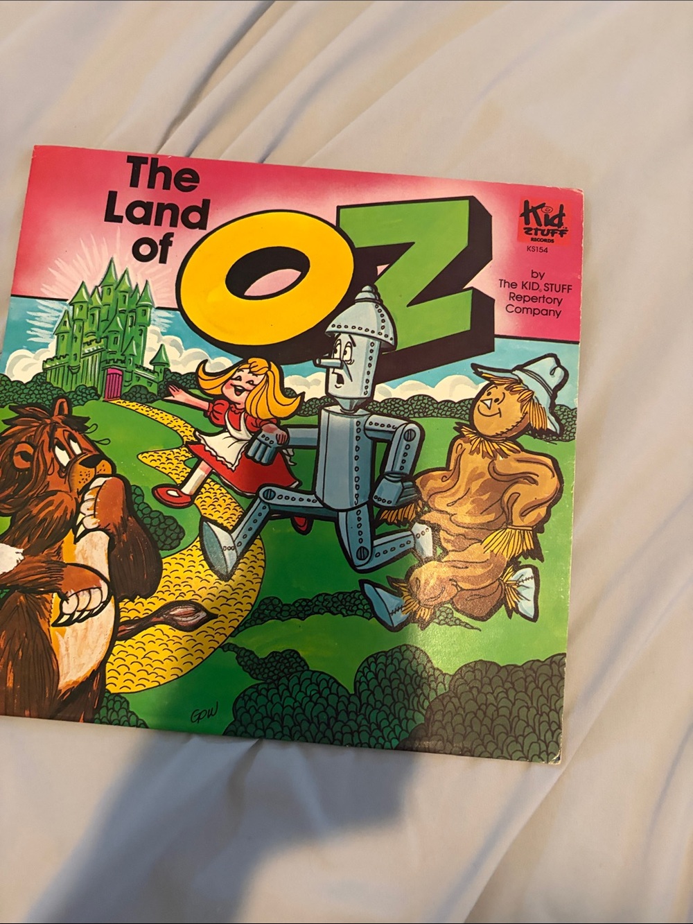Kid Stuff The Land of Oz Children's Vinyl Record - Pink & Green Cover